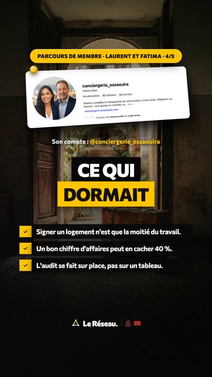 Success story · Laurent et Fatima (Conciergerie Essaouira) 4/5