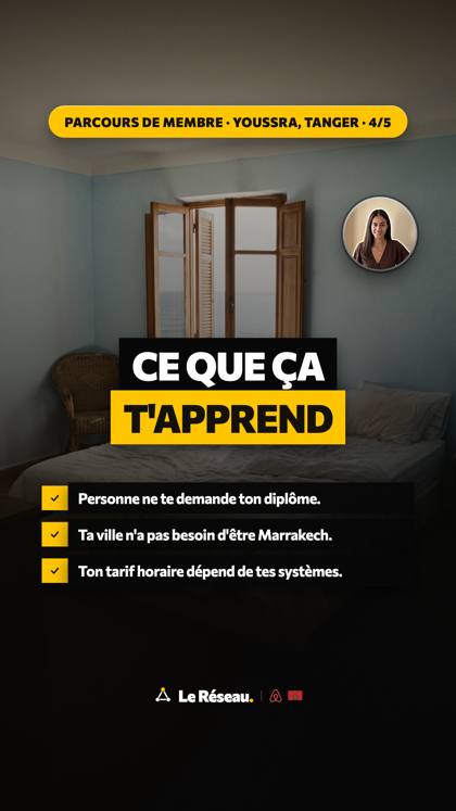 Success story · Youssra (Tanger Keys) 4/5