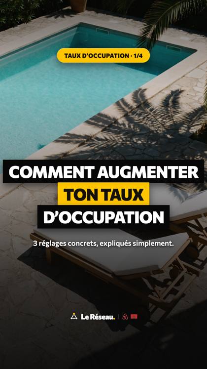 Story éducative · Taux d'occupation 1/4