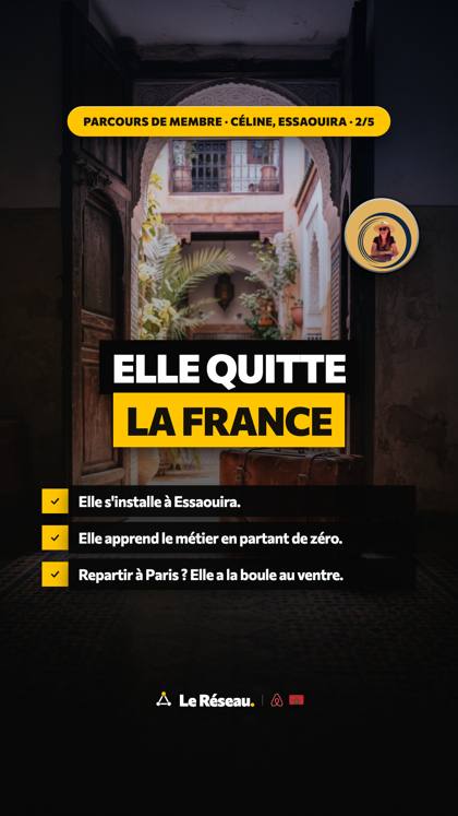 Success story · Céline (La Clé d'Essaouira) 2/5