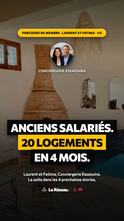 Success story · Laurent et Fatima (Conciergerie Essaouira) 1/5