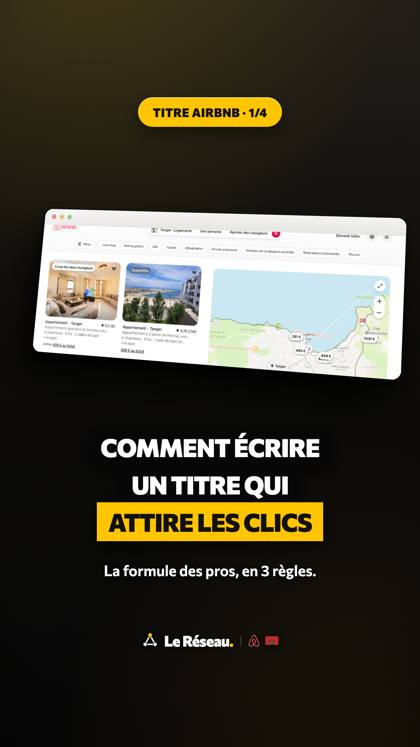 Story éducative · Titre Airbnb 1/4