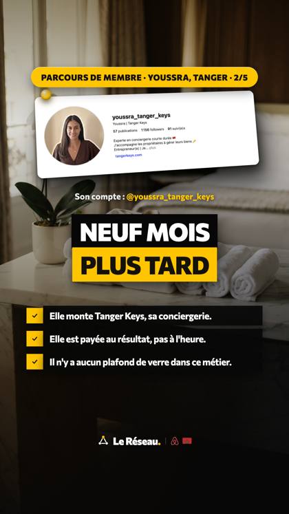 Success story · Youssra (Tanger Keys) 2/5