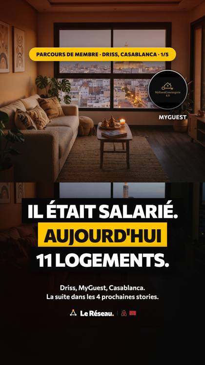 Success story · Driss (MyGuest) 1/5