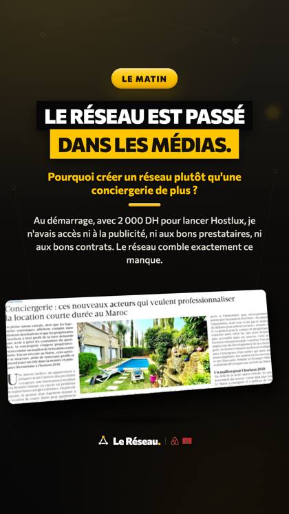 Story médias · Le Matin · Pourquoi créer un réseau plutôt qu'une conciergerie de plus ? (S13)