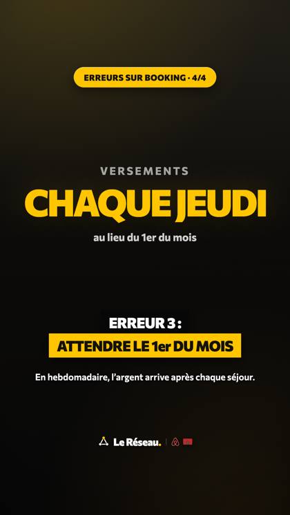 Story éducative · Erreurs sur Booking 4/4