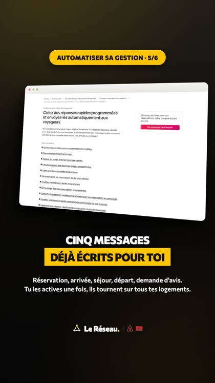 Story éducative · Automatiser sa gestion 5/6